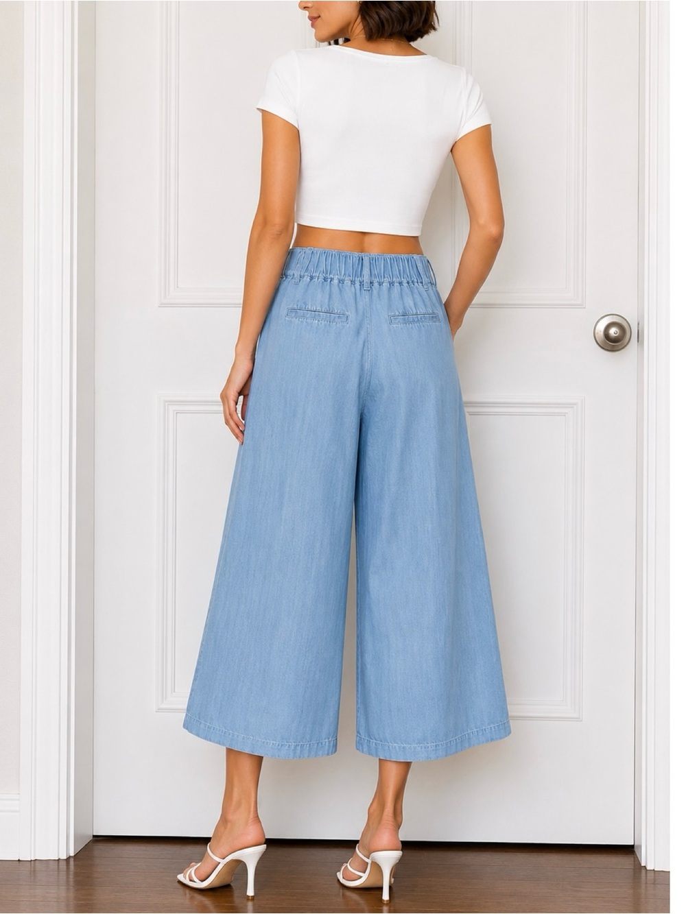Ruby Rd.  blue lightweight cropped pants - Picture 2 of 8
